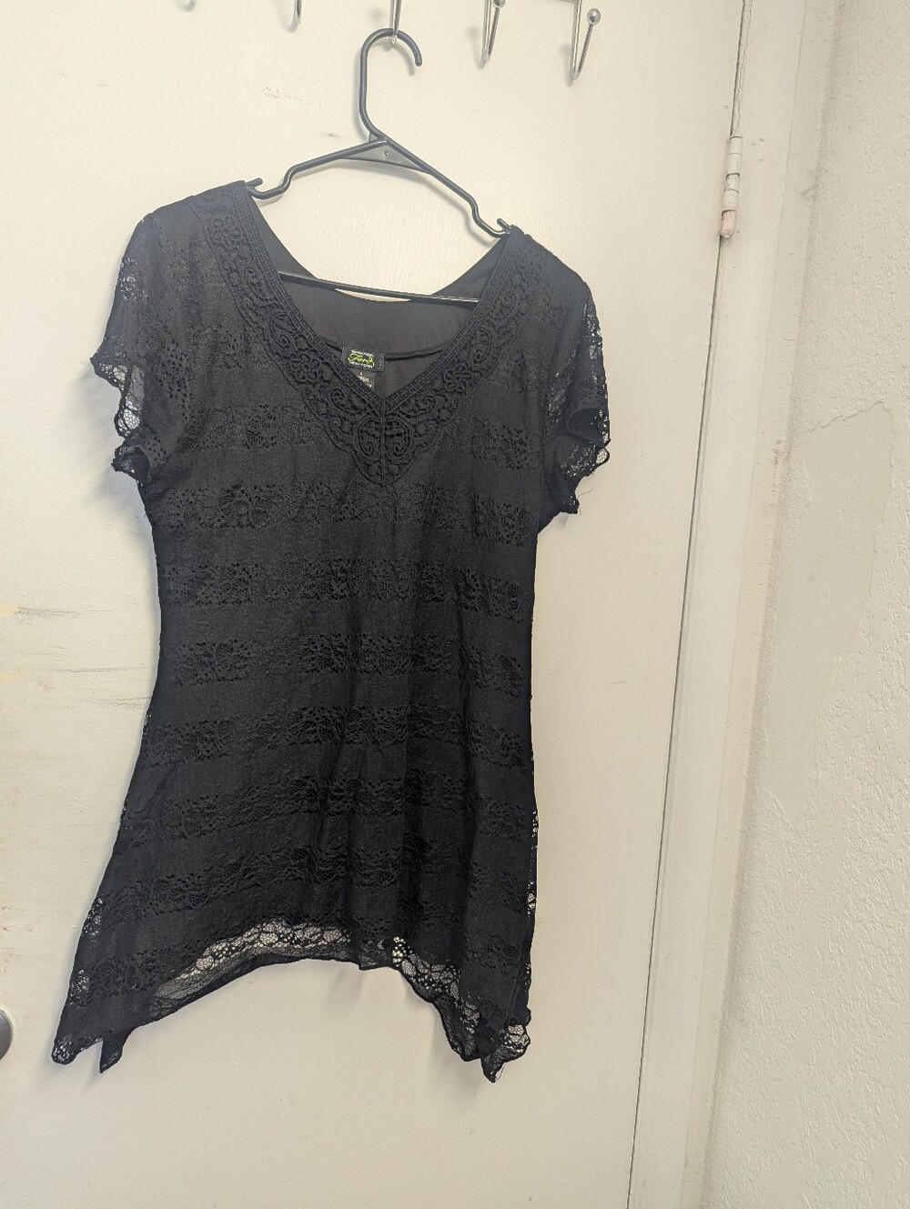 Ford Black Lace V-Neck Tunic